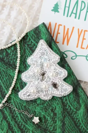 Bead Embroidery Decoration Kit  - White spruce AD-209 Certified