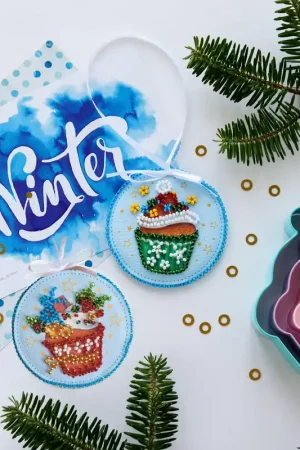Authentic Bead Embroidery Decoration Kit  - New Year sweets ABT-019