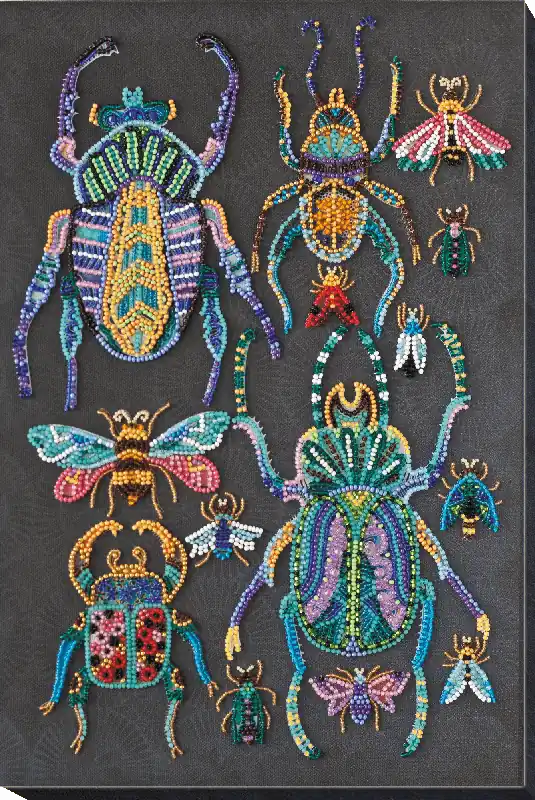 Original Bead Embroidery Kit - Beetles AB-730