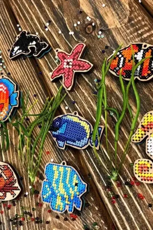 Price Drop Set of blanks for embroidery on wood FLSW-011