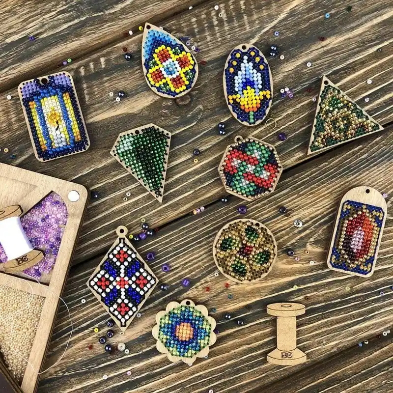 Flash Sale Set of blanks for embroidery on wood FLSW-004