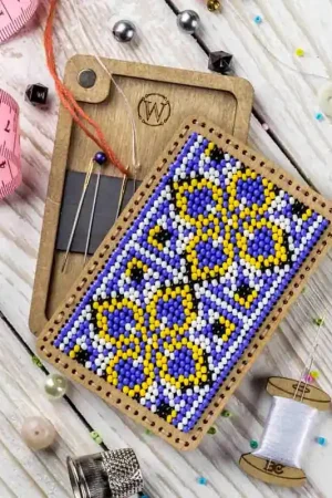 Price Cut Bead Embroidery Kit for creating a needle box FLZB(N)-099