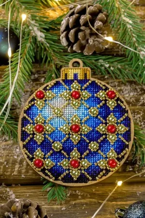 Shop Now Cross-stitch kit on wood FLW-008