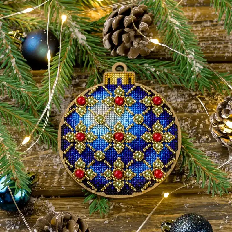 Shop Now Cross-stitch kit on wood FLW-008
