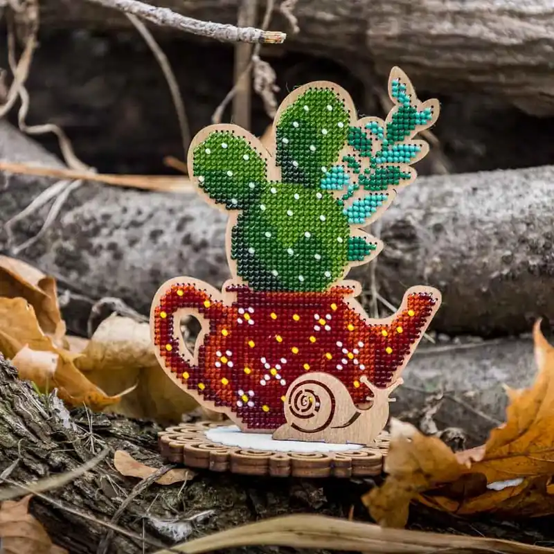Original Bead embroidery kit on wood FLK-407