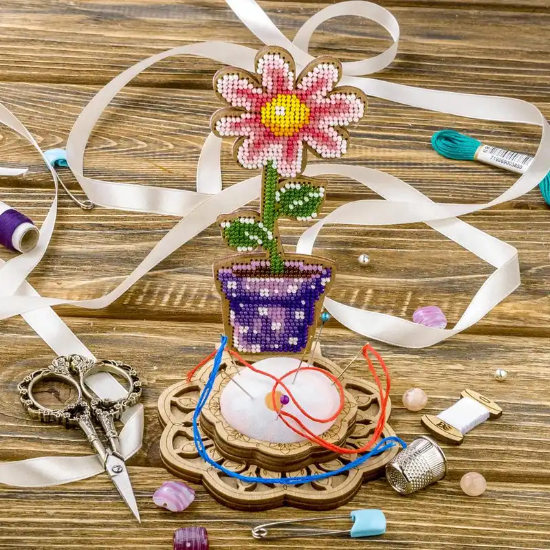 Bead embroidery kit on wood FLK-280 New Release