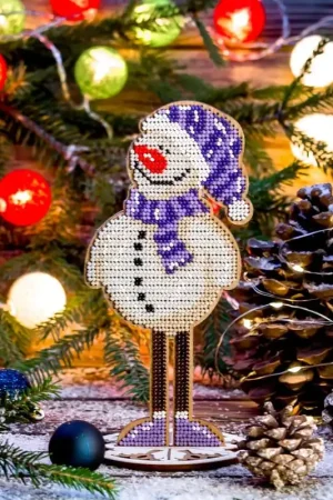 Bead embroidery kit on wood FLK-207 Certified