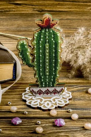Sale Bead embroidery kit on wood FLK-193
