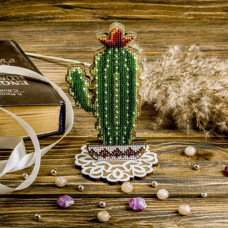 Sale Bead embroidery kit on wood FLK-193