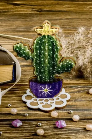 Bead embroidery kit on wood FLK-189 Clearance