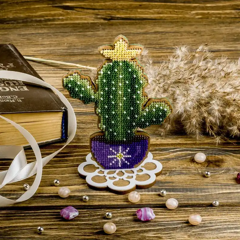 Bead embroidery kit on wood FLK-189 Clearance