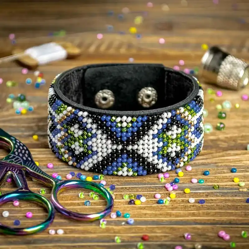 Bead embroidery kit on artificial leather FLBB-031 In Demand