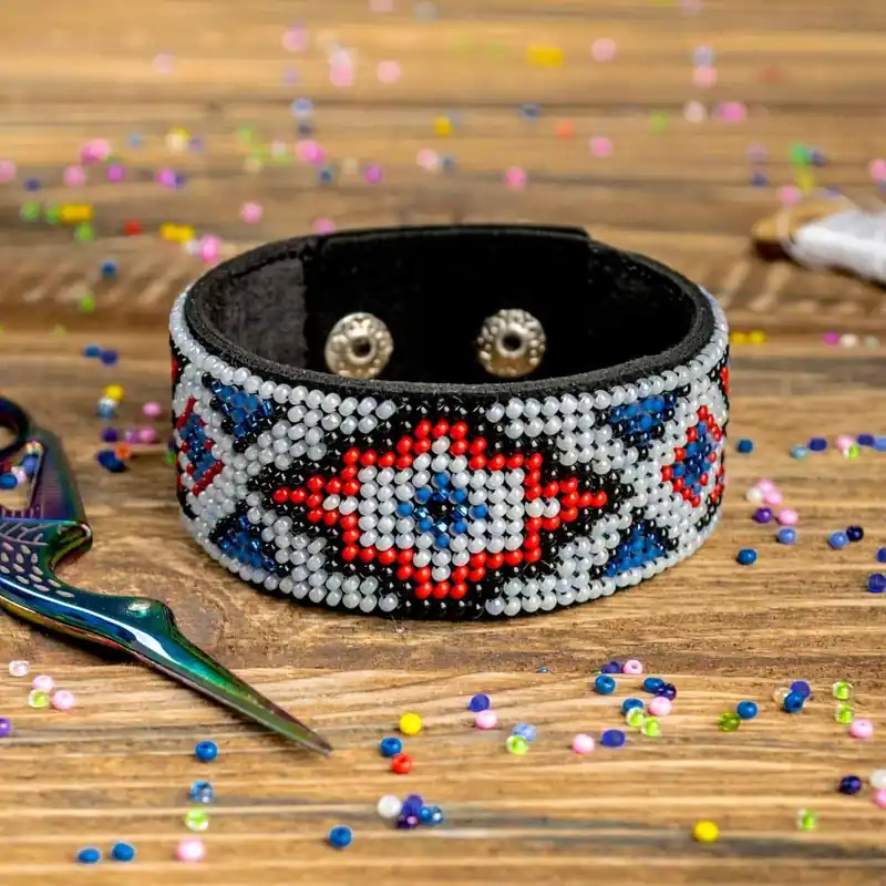 Must Have Bead embroidery kit on artificial leather FLBB-018