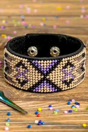 Wholesale Bead embroidery kit on artificial leather FLBB-011