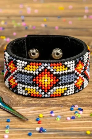 Bead embroidery kit on artificial leather FLBB-010 Fan Favorite