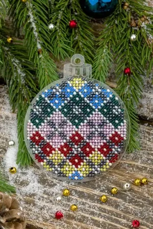 Bead embroidery kit on a plastic base FLPL-036 Reduced Price