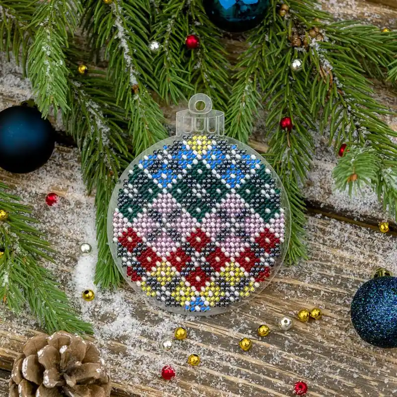 Bead embroidery kit on a plastic base FLPL-036 Reduced Price