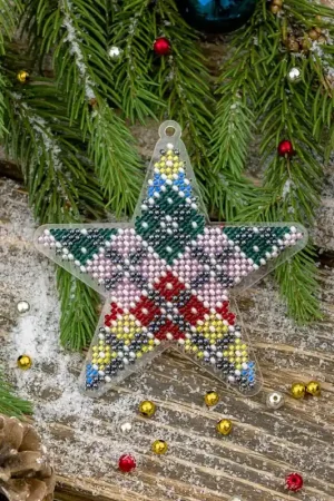 Bead embroidery kit on a plastic base FLPL-033 Fast Shipping