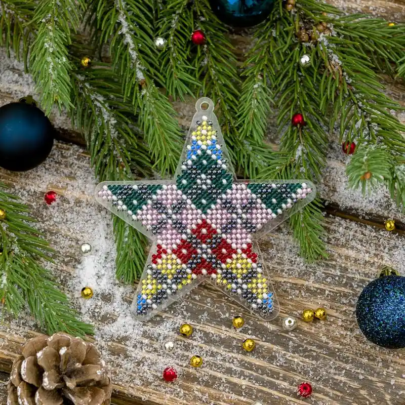 Bead embroidery kit on a plastic base FLPL-033 Fast Shipping