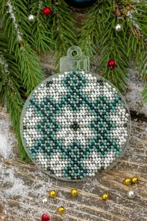 Affordable Bead embroidery kit on a plastic base FLPL-015