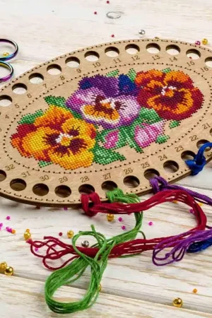 Blank for embroidery with thread on wood FLHW-015 Limited Edition
