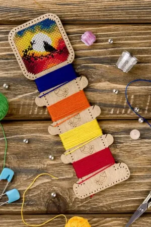 Trending Blank for embroidery with thread on wood FLHW-009