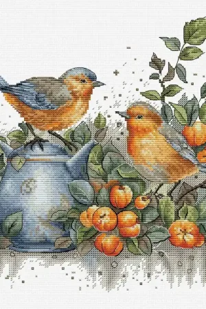 Holiday Sale Song of The Birds BU5031L Counted Cross-Stitch Kit