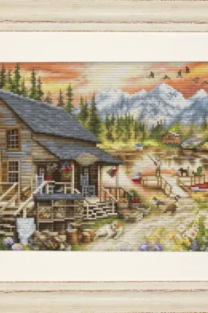 Log Cabin BU5020L Counted Cross-Stitch Kit Special Discount