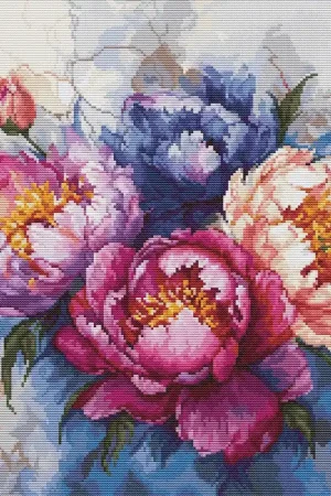 The King of Flowers B7027L Counted Cross-Stitch Kit Budget
