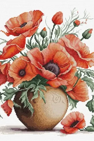 Handmade Summer Rubies B7022L Counted Cross-Stitch Kit