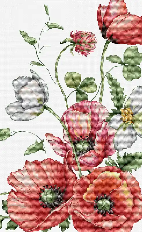 The Field Poppies B7020L Counted Cross-Stitch Kit Wholesale