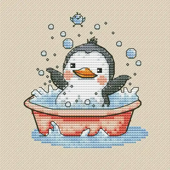 Little Penguin - PDF Cross Stitch Pattern Top Rated
