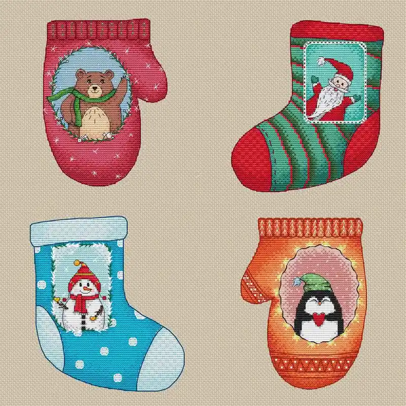 Certified Warm Christmas Set - PDF Cross Stitch Pattern