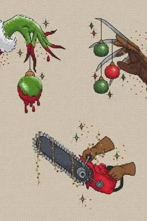 Happy New Horrors - PDF Cross Stitch Pattern Price Cut