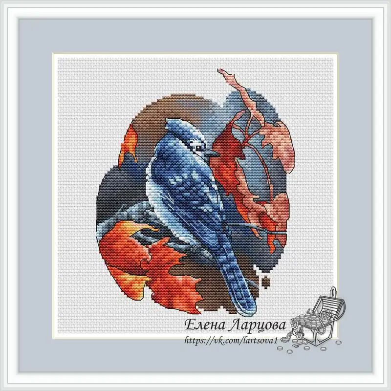 Exotic Birds. Jay - PDF Cross Stitch Pattern Must Have