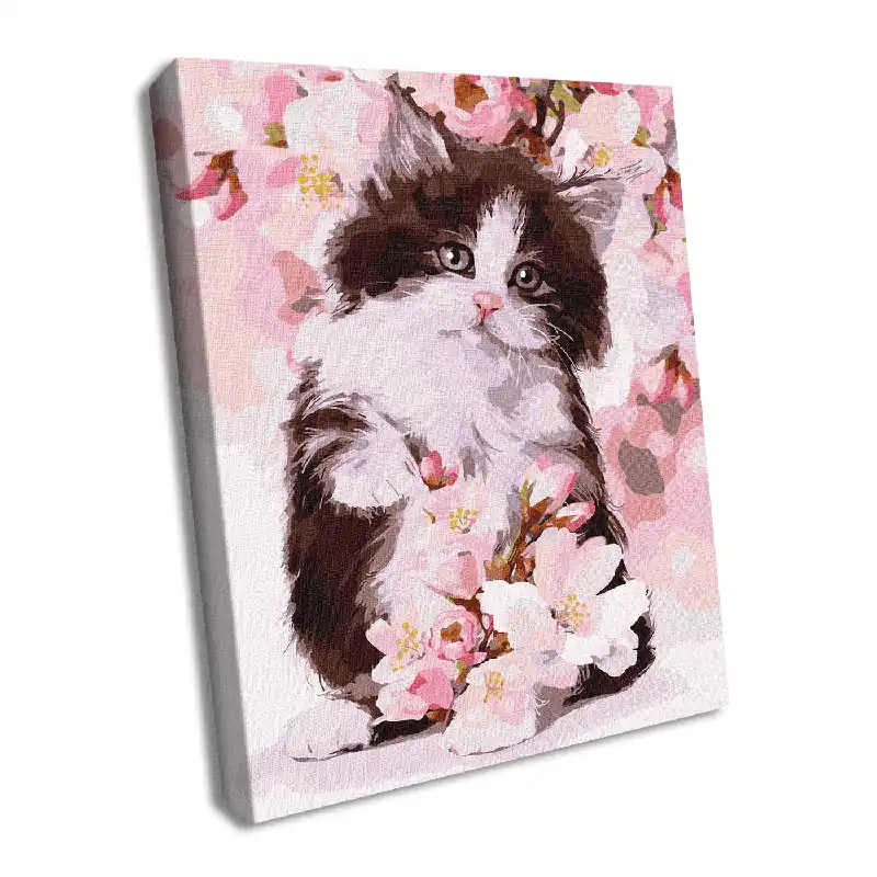 Free Delivery Painting by Numbers kit Cute kitten KHO4383