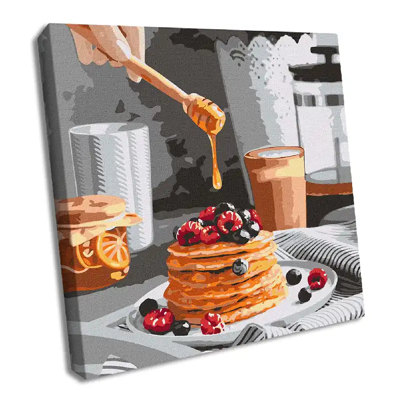 Painting by Numbers kit Sweet pancakes KHO5618 Fan Favorite