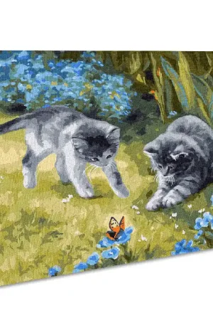 Painting by Numbers kit Cats in the garden KHO4252 Reduced Price