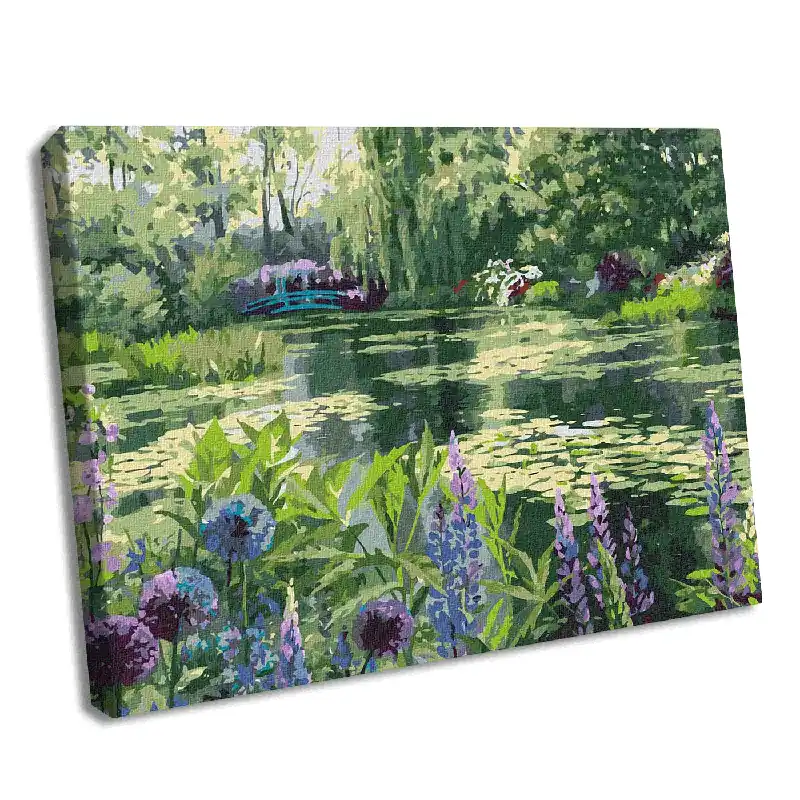 Grab Now Painting by Numbers kit Monet's garden in Giverny KHO2838