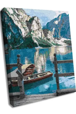 Painting by Numbers kit Mountain peace KHO2763 Weekend Sale