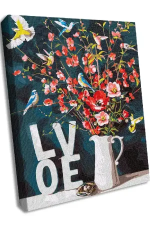 Budget Painting by Numbers kit With love KHO3119