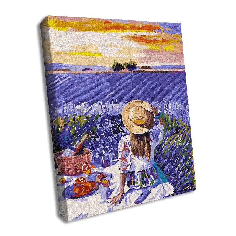 Buy Direct Painting by Numbers kit Lavender picnic KHO4966