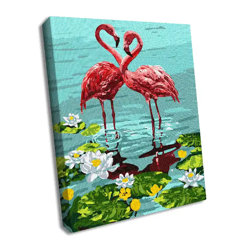 Painting by Numbers kit Pair of flamingos KHO4144 Modern
