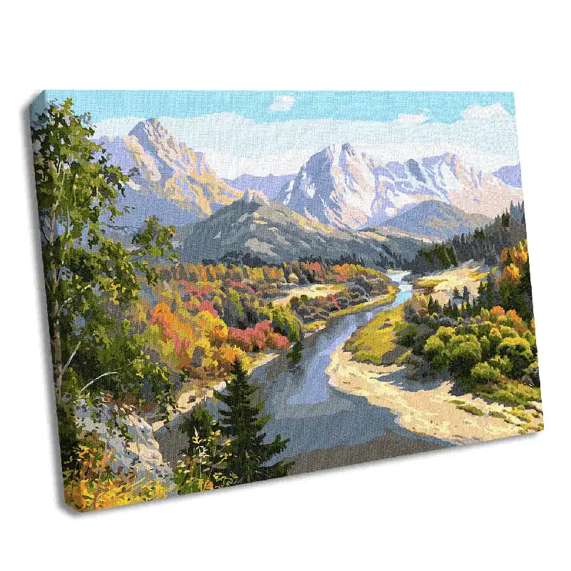 Grab Now Painting by Numbers kit Autumn in the mountains KHO2848