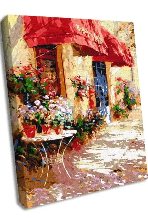 Price Drop Painting by Numbers kit Flower shop KHO3590