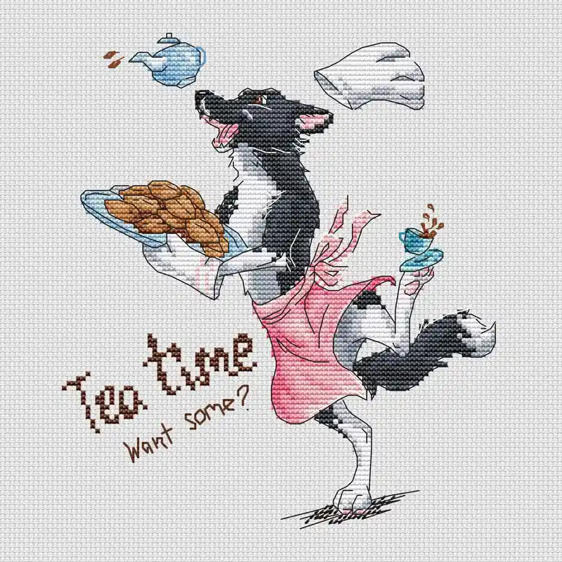 Tea Time - PDF Cross Stitch Pattern Authentic
