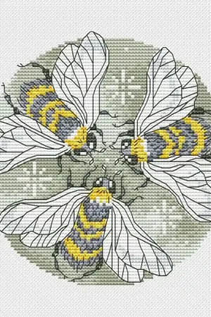 A Circle Of Bees - PDF Cross Stitch Pattern Last Chance