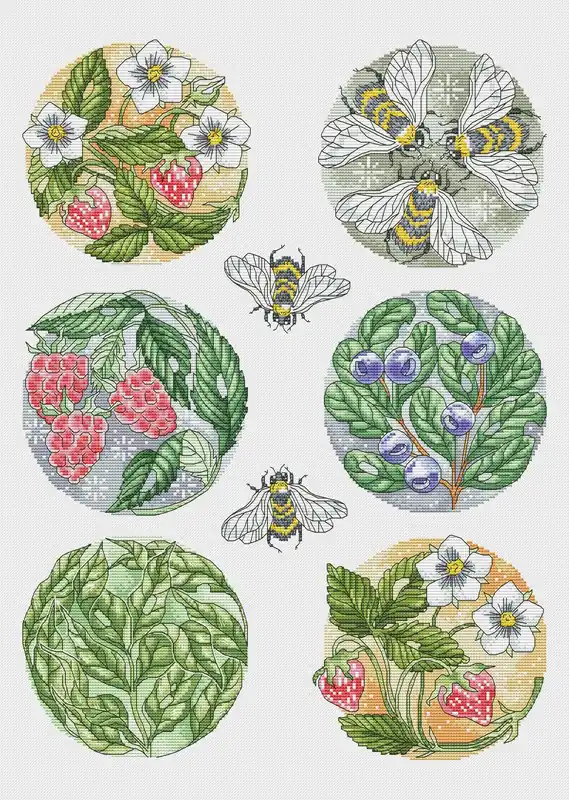Don’t Miss Out Summer Circles - PDF Cross Stitch Pattern