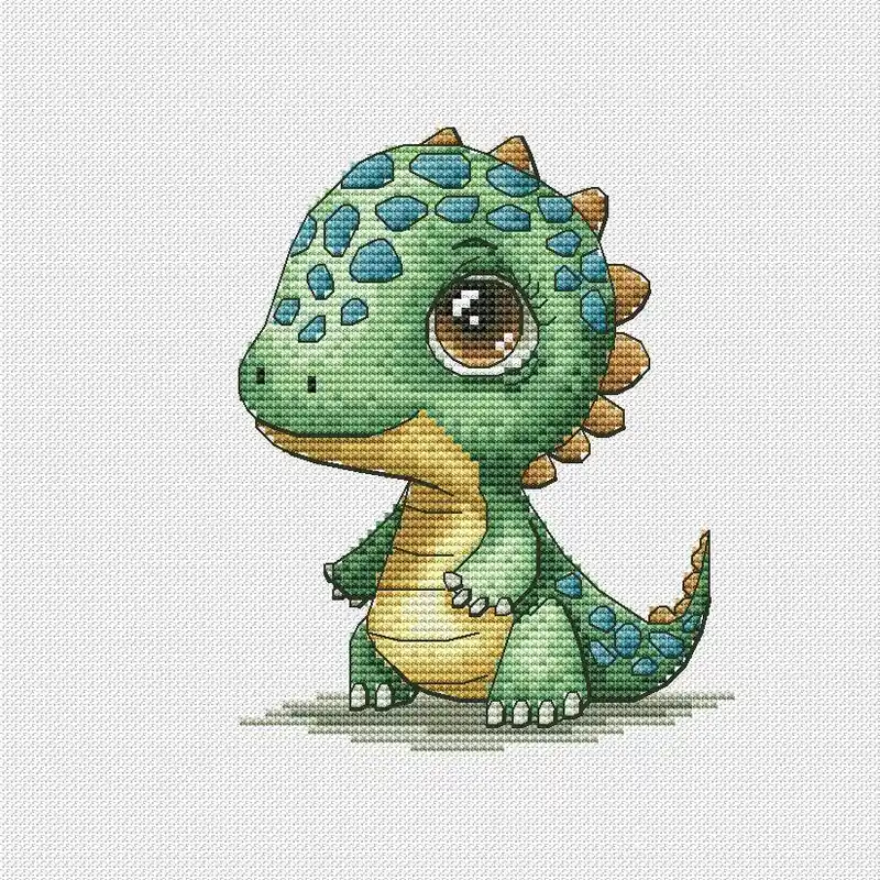 Direct From Manufacturer Dinosaur Girl - PDF Cross Stitch Pattern
