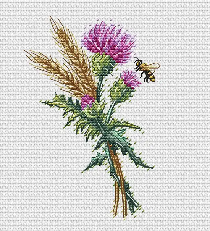 Same Day Shipping Thistle - PDF Cross Stitch Pattern